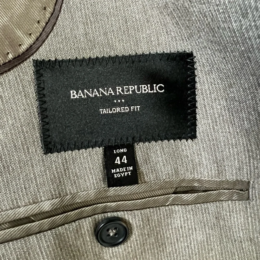 Banana Republic Tailored Fit Taupe Melange Blazer